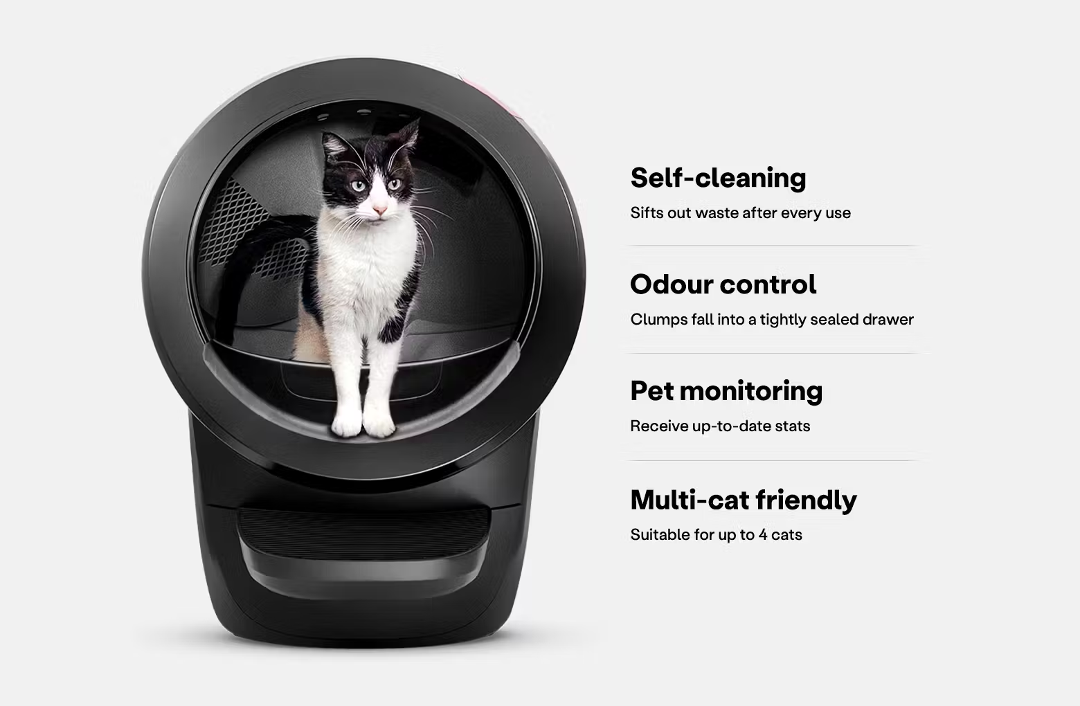Litter-Robot 是由Whisker开发的一款自动清洁猫砂盆